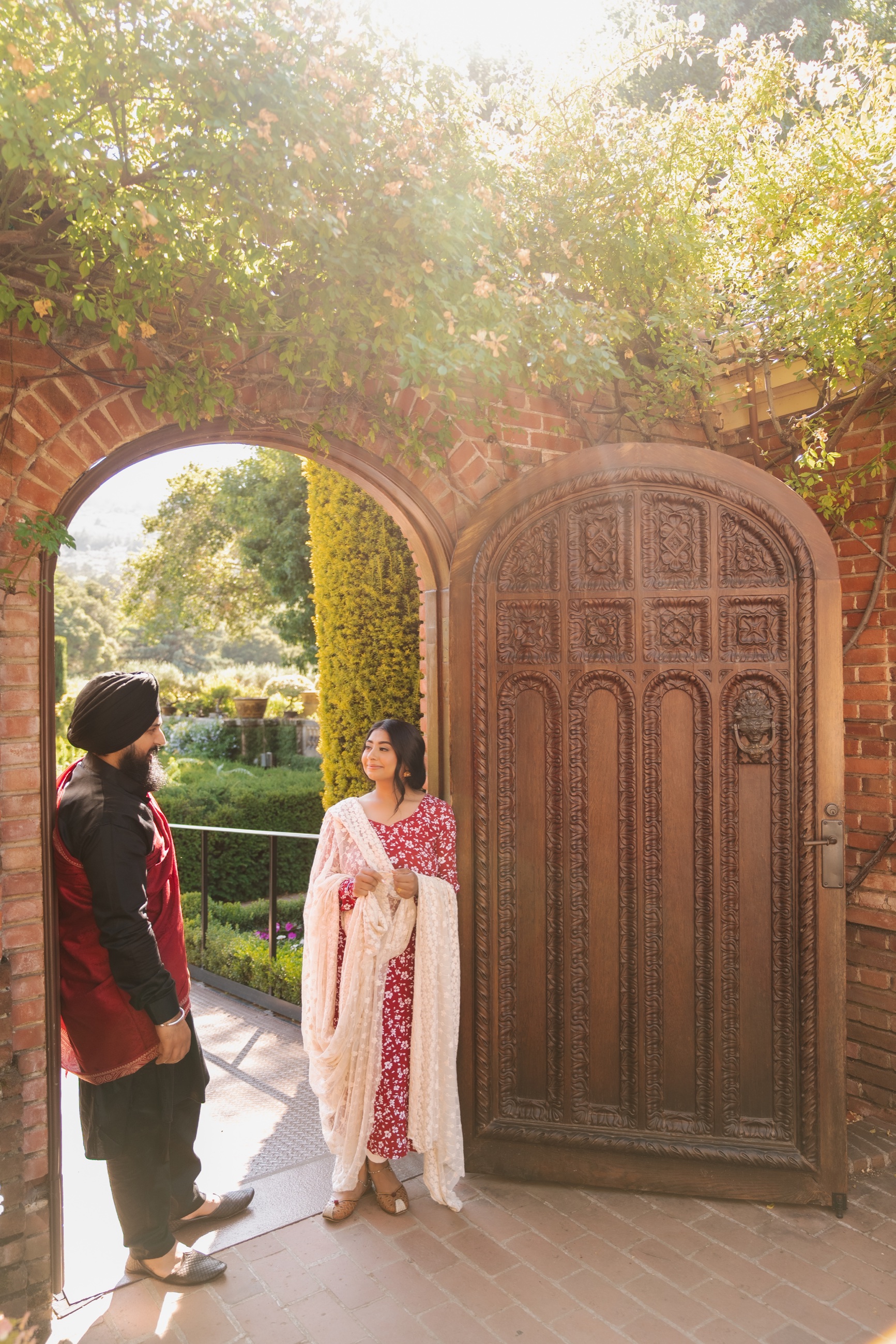 Harjinder and Karmjit together in warm afternoon light